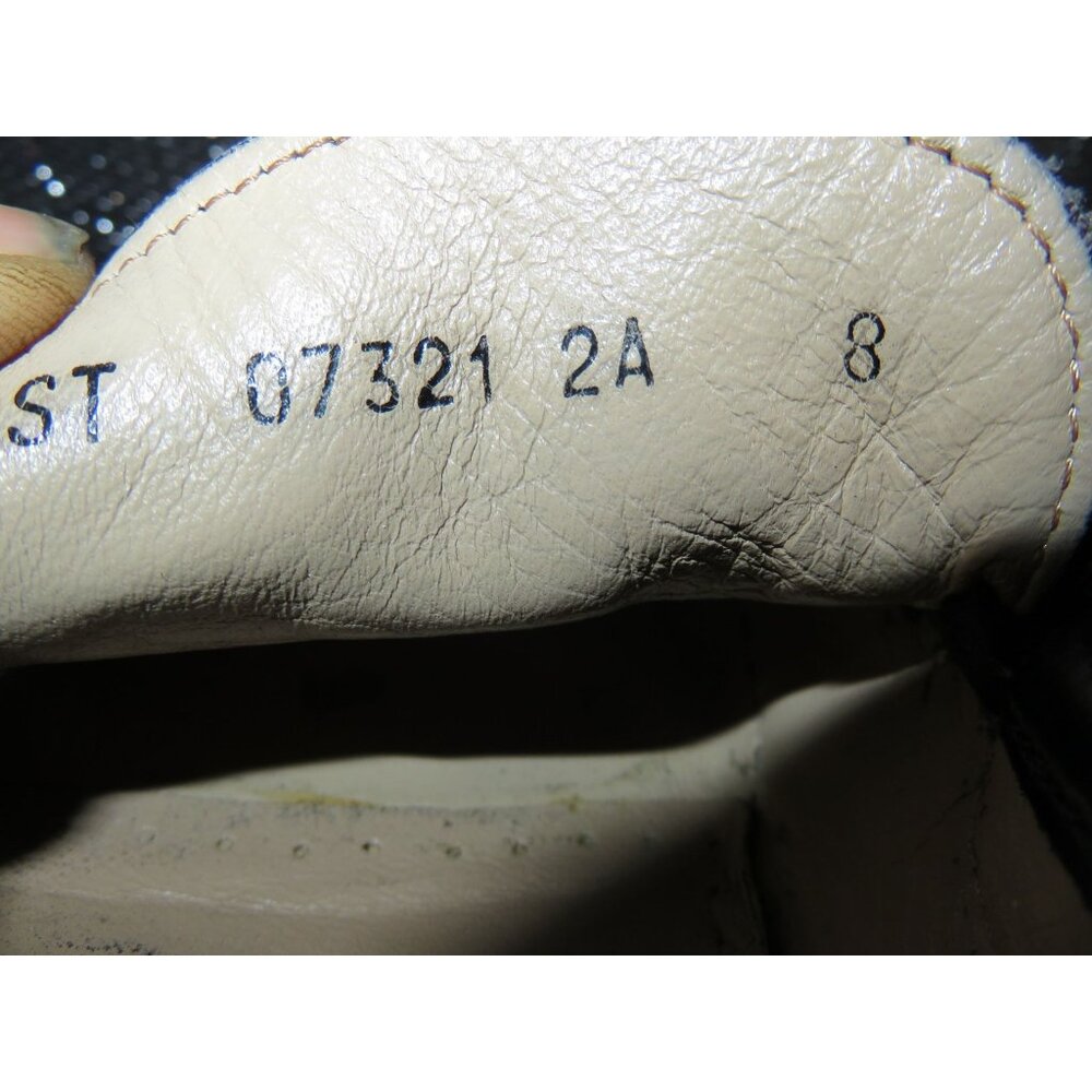 Salvatore Ferragamo Vintage Sport Italian Suede Leather Black Tie Loafers Size 8 - Picture 8 of 8